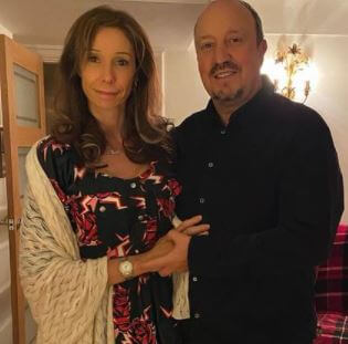 Montse Benitez with her husband Rafael Benitez.